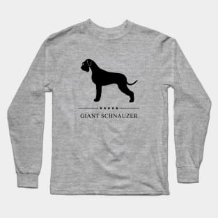 Giant Schnauzer Black Silhouette Long Sleeve T-Shirt